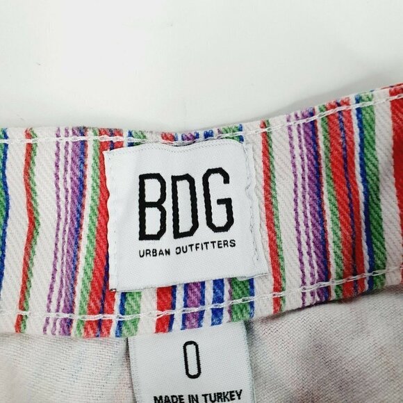 BDG Urban Outfitters Lisbon Striped Shorts Y2K - Picture 6 of 7